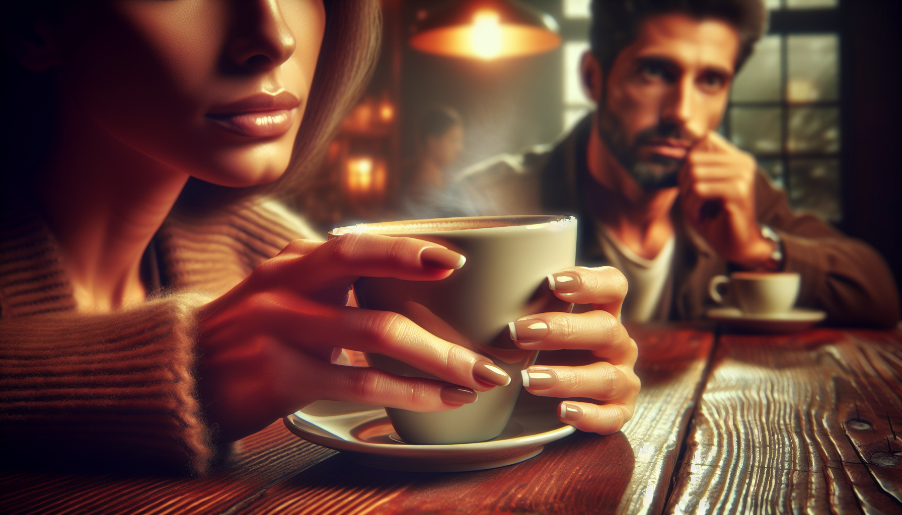 Person holding a coffee cup as caffeine intake is linked to triggering panic attack symptoms