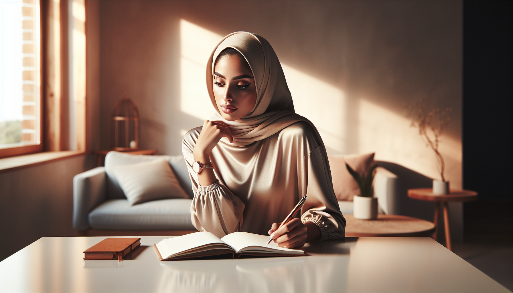 Person journaling and self-reflecting to assess whether they might have panic disorder